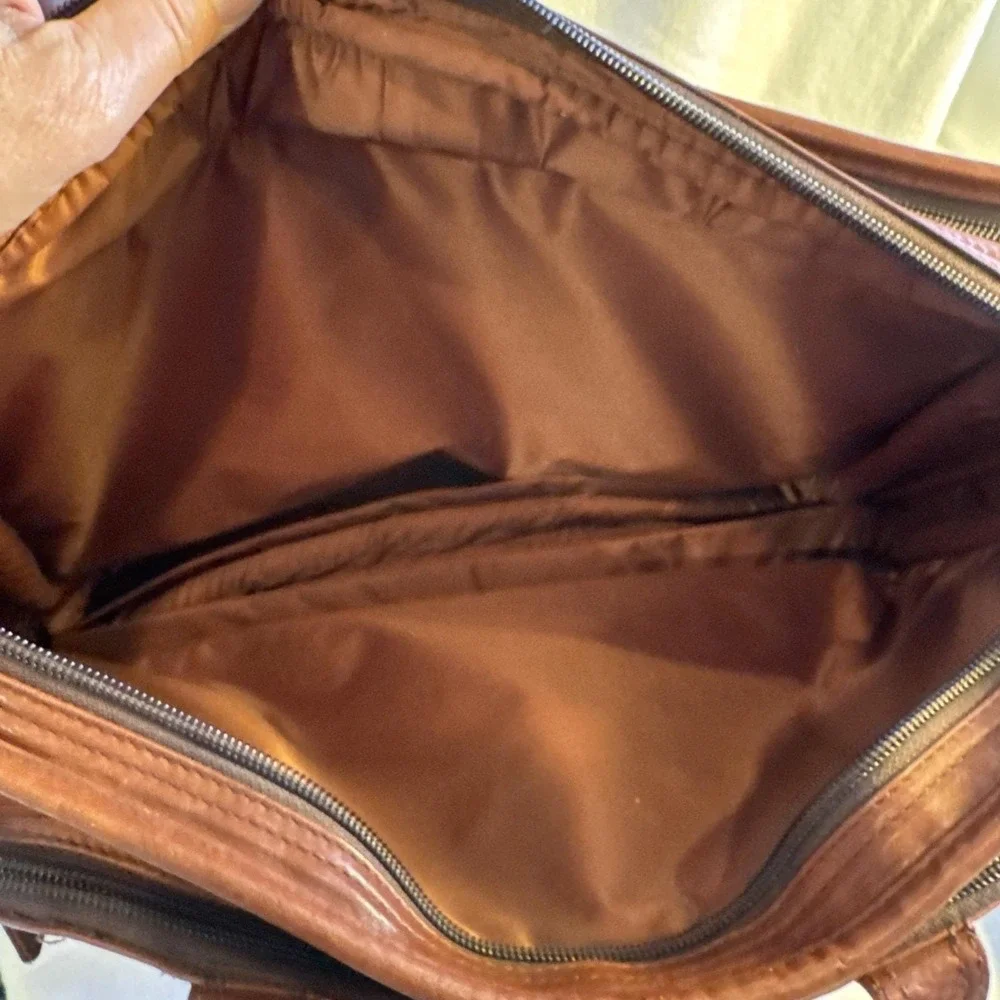Vintage TUMI Brown Leather 17